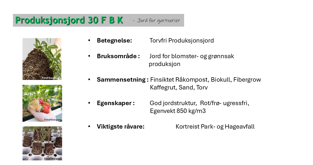 Produksjonsjord 30 UFK